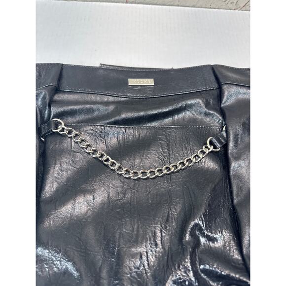 NWOT Miche Demi Bag‎ Shell Felecity Black Faux Leather Chain Retired - Picture 2 of 5